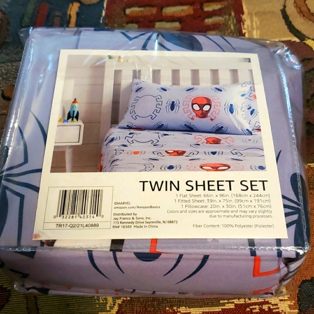 Spiderman twin sheets set 🕸